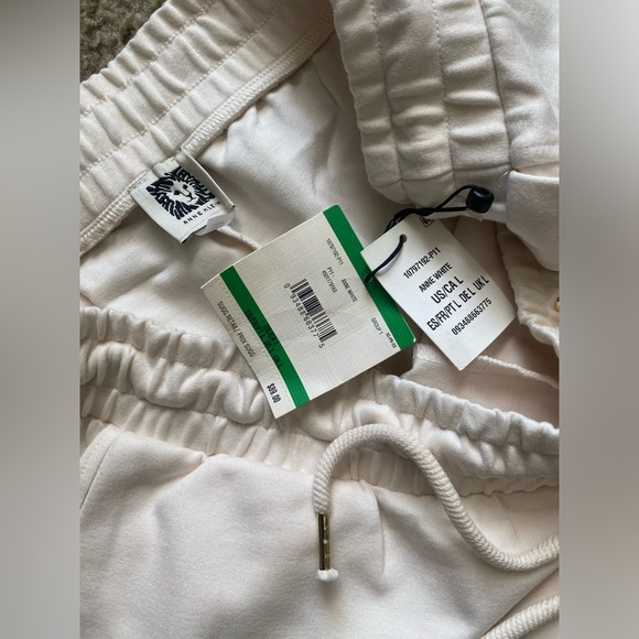 Annie Klein Cream Joggers NWT Size L - Picture 3 of 3